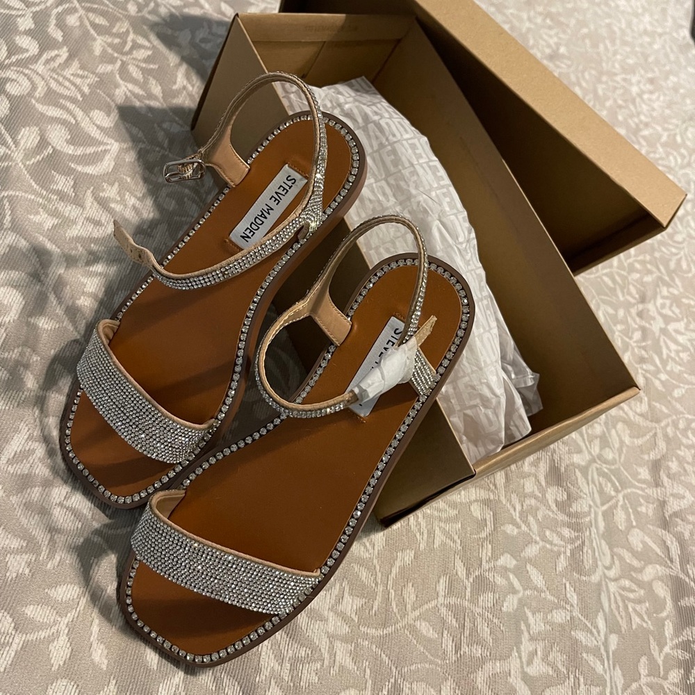 Steve Madden - Nickel Rhinstone sandals